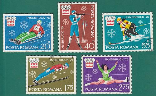 [RO2596] Romania: '76 Winter Olympics, Innsbruck, Austria (1976) CTO