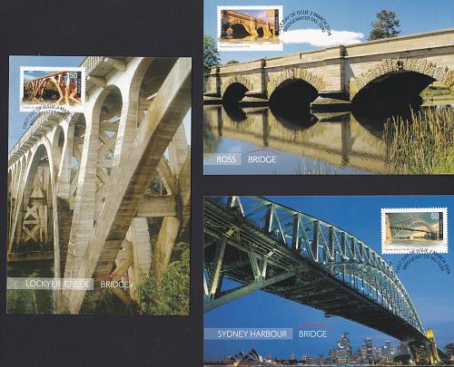 Australia: 2004 Landmark Bridges. Maximum Cards. Set 5. CTO. Ref: S0661