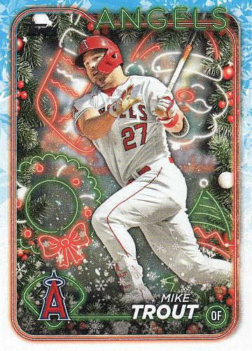 2024 Topps Holiday #27 - Mike Trout - Angels