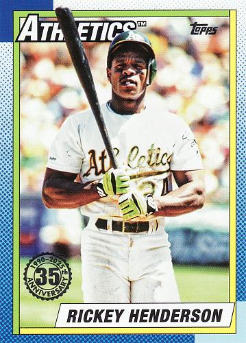 2025 Topps '90 Topps #46 - Rickey Henderson - Athletics