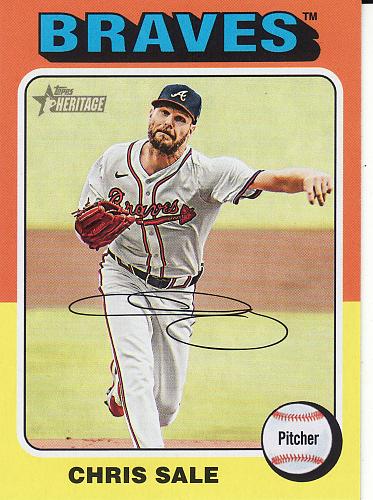 2024 Topps Heritage High Numbers #515 - Chris Sale - Braves