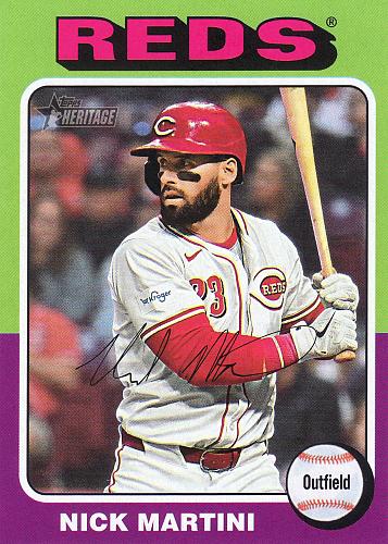 2024 Topps Heritage High Numbers #591 - Nick Martini - Reds