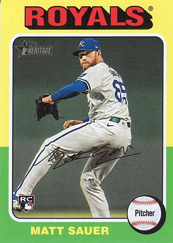 2024 Topps Heritage High Numbers #659 - Matt Sauer - Royals