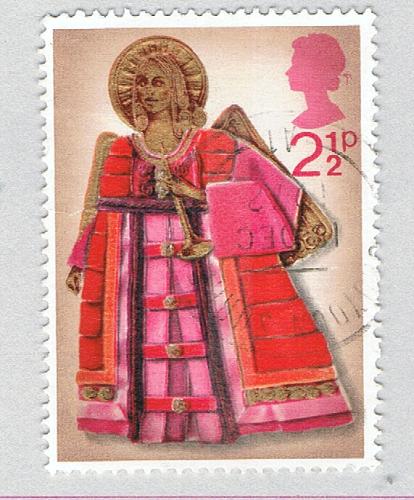 Great Britain 680 Used Angel with Trumpet 1972 (BP72116)