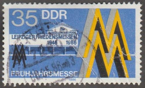 German DDR Used Scott #2526 Catalog Value $.25