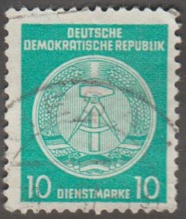 German DDR Used Scott #O38 Catalog Value $.25