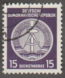 German DDR Used Scott #O39 Catalog Value $.25