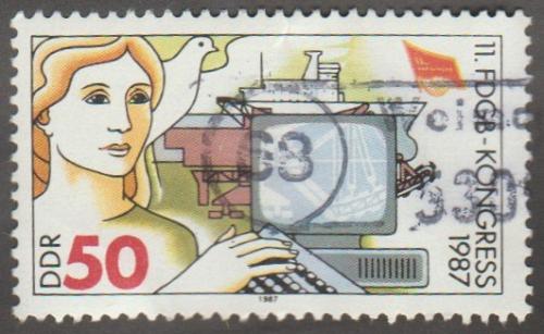 German DDR Used Scott #2600 Catalog Value $.40