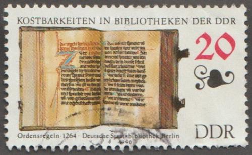German DDR Used Scott #2828 Catalog Value $.25