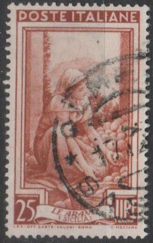 [IT0558] Italy: The trades: Sorting oranges (1950) Used