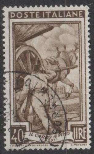 [IT0561] Italy: Trades: Transporting wine (1950) Used