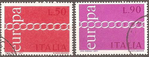 [IT1038] Italy: Europa/CEPT (1971) used complete set