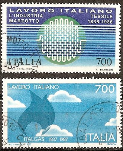[IT1702] Italy: Italian Industry: Textiles & Natural Gas (1987) Used Complete Set