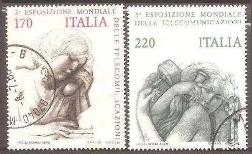 [IT1377] Italy: 3rd World Telecom Expo (1979) Used Complete Set