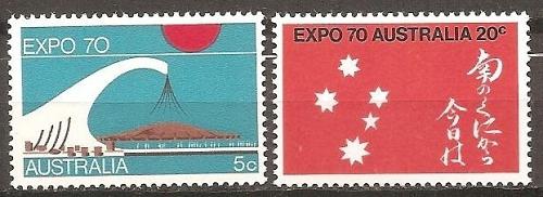 [AU0472] Australia: Expo '70 Osaka Japan (1970) MNH, Complete Set