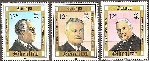[BC0218] Gibraltar: Europa/CEPT (1980) MNH Full Set