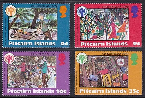 [BC0447] Pitcairn Island: Christmas (1979) MNH Full Set
