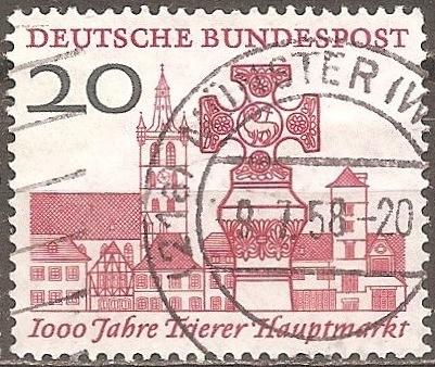 [GE0786] Germany: Market of Trierer Millennium (1958) used single