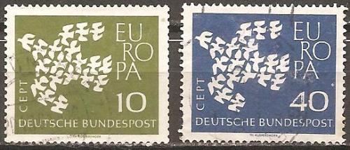[GE0844] Germany: Europa/CEPT (1961) used full set