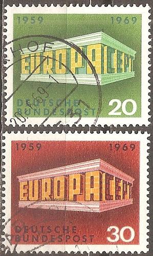 [GE0996] Germany: Europa/CEPT (1969) used full set