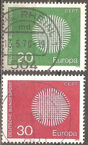[GE1018] Germany: Europa/CEPT (1970) used full set
