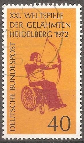 [GE1092] Germany: Games for the Handicapped (1972) used single