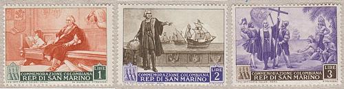 [SM0308] San Marino: Honoring Columbus (1952) MNH Short Set