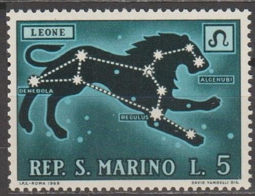 [SM0720] San Marino: Signs of the Zodiac - Leo (1970) MNH