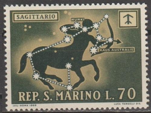 [SM0724] San Marino: Signs of the Zodiac - Sagittarius (1970) MNH