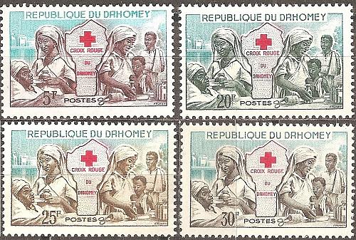 [AF0030] Dahomey: Red Cross (1966) MNH Complete Set