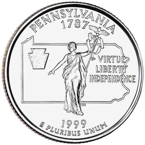 1999 P Pennsylvania STATE QUARTER