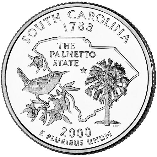 2000 P SOUTH CAROLINA STATE QUARTER