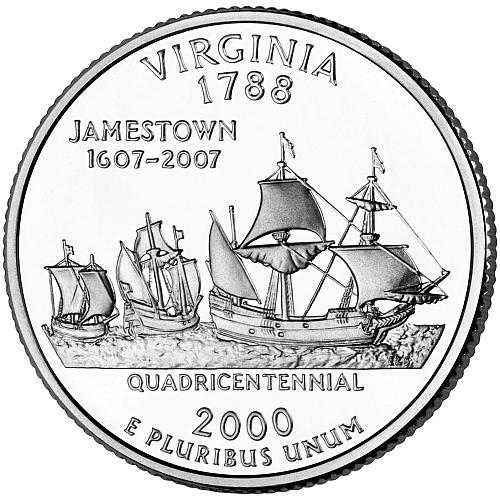 2000 D VIRGINIA STATE QUARTER