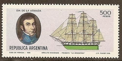[AR1268] Argentina: Navy Day (1980) MNH Single