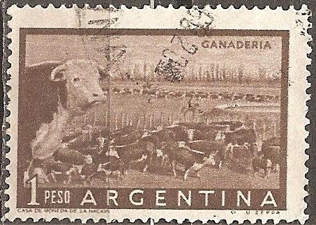 [AR0635] Argentina: Cattle Industry (1958) Used