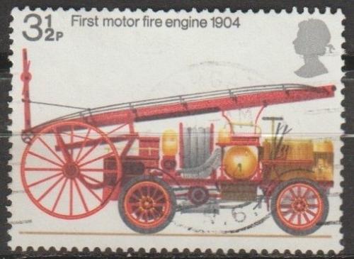 [GB0716] Great Britain: 1st Motorized Fire Engine (1974) Used