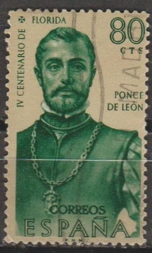[SP0947] Spain: Ponce de Le&oacute;n, Florida Explorer (1960) Used