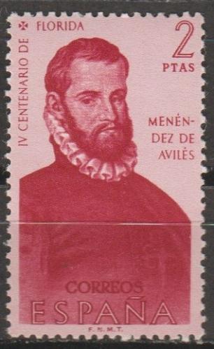 [SP0949] Spain: Men&eacute;ndez de Avil&eacute;s, Florida Explorer (1960) MNH