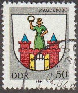 German DDR Used Scott #2402 Catalog Value $.35