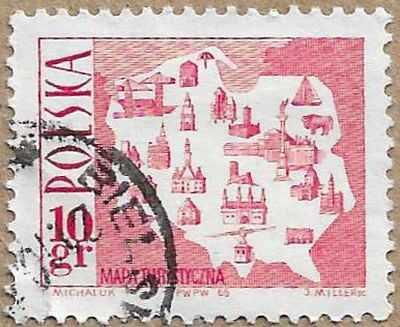 Map showing tourist attractions - 17076