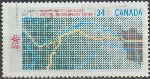 [CA1077] Canada: '88 Winter Olympics, Calgary, Alberta (1986) Used Single