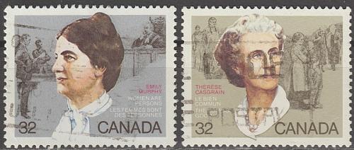 [CA1047] Canada: Famous Women (1985) Used Complete Set