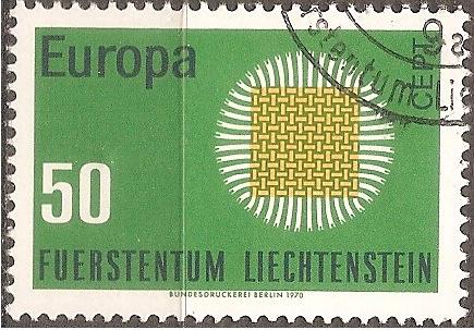 [LI0470] Liechtenstein: Europa/CEPT (1970) Used Single