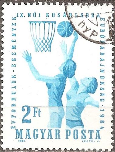 [HU1593] Hungary: European Women's Basketball Championship, Budapest (1964) CTO