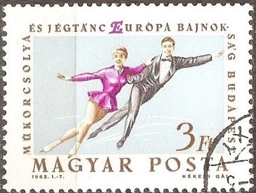 [HU1487] Hungary: Figure Skating (1963) CTO Short Set