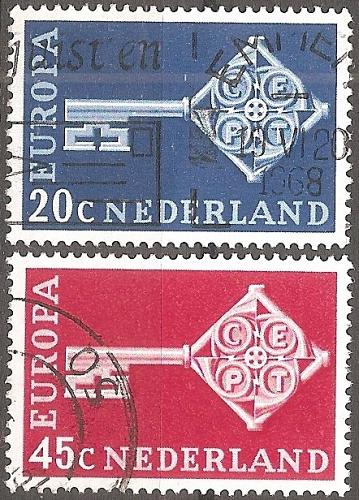 [NE0452 Netherlands: Europa/CEPT (1968) Used, complete set