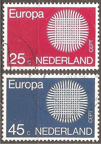 [NE0483] Netherlands: Europa/CEPT (1970) Used, complete set