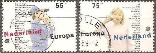 [NE0744] Netherlands: Europa/CEPT (1989) Used, complete set