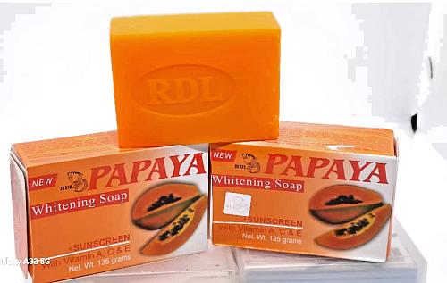 X3 RDL Papaya All Natural Whitening Soap with Vitamin A, C and E 135G