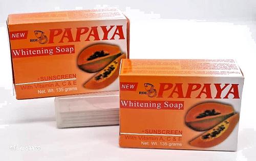 X3 RDL Papaya All Natural Whitening Soap with Vitamin A, C and E 135G